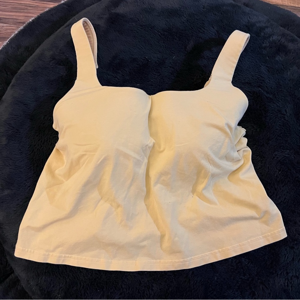 Built in bra cropped tank